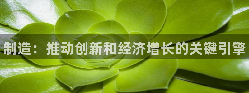 彩神vll官网在线登录：制造：推动创新和经济增长的关键引擎