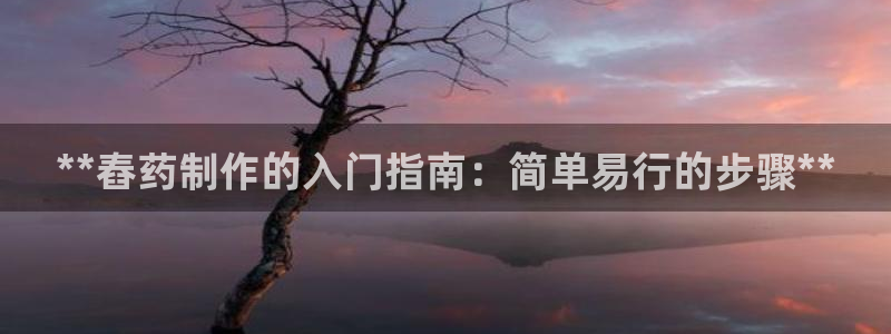 彩神vip官方网站：**舂药制作的入门指南：简单易行的步骤**