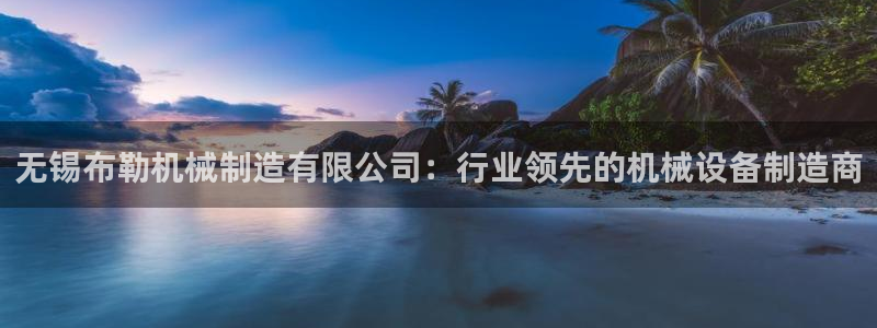 彩神iv争霸购彩大厅：无锡布勒机械制造有限公司：行业领先的机械设备制造商