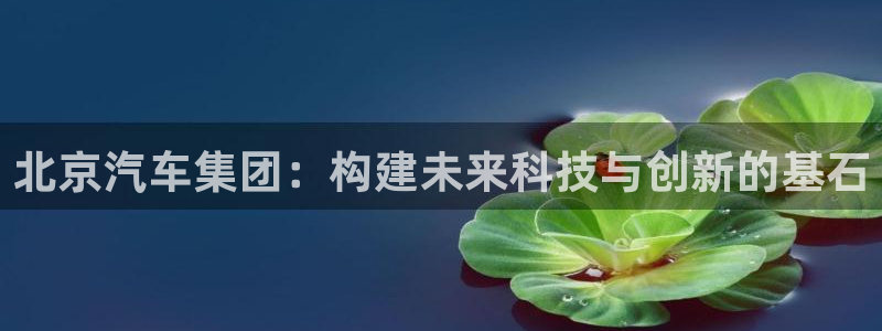 彩神V3大赢家：北京汽车集团：构建未来科技与创新的基石