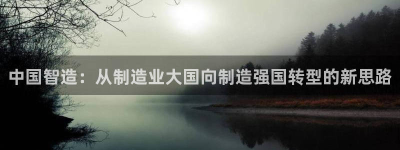 彩神vip官方网站：中国智造：从制造业大国向制造强国转型的新思路